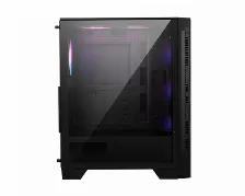 Gabinete Msi Mag Forge 120a Airflow, Atx, Ventana Cristal, 6x Ventiladores , Midi Tower, Negro